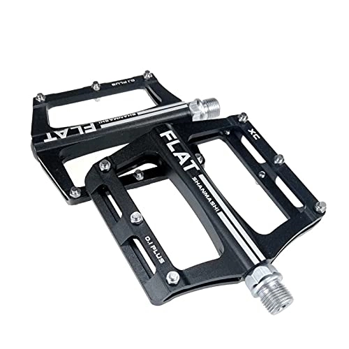 Pédales VTT : ZYLEDW Pédales De Vélo, Pédales De Vélo De Route en Alliage D'aluminium, Pédale De Plate-Forme De Cycle De Vélo VTT en Alliage D'aluminium Usiné CNC, 1 Paire-Black