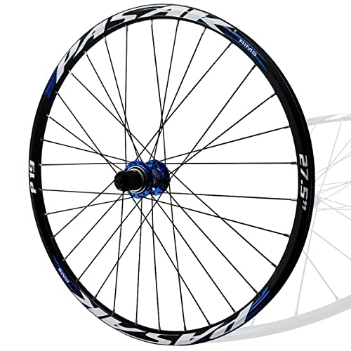 Roues VTT : 26 / 27.5 / 29" Roue Arrière Blocage Rapide Jante 24H Roue De Vélo De Montagne Roulement Étanche Freins À Disque Moyeu Compatible avec Les Cassettes 8-12 Vitesses (Color : Blue, Size : 29inch)