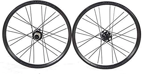 Roues VTT : Accessoires de vie Pneus de roue de vélo Jante de rayons Paire de roues VTT 20 pouces Jantes VTT 24 trous à double paroi Frein à disque hybride à dégagement rapide Roues de vélo en alliage d'alumin