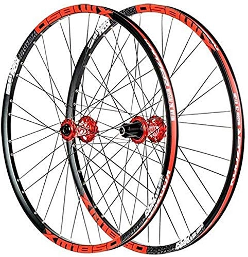 Roues VTT : Accessoires de vie Pneus de roue de vélo Rayons Jante Paire de roues de vélo 26 / 27, 5 pouces Roues de vélo de montagne Frein à disque Jante VTT en alliage ultraléger à dégagement rapide 32 trous p