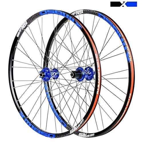 Roues VTT : AISHANG 26"27.5" VTT vélo Roue Ensemble Frein à Disque Jante 8 9 10 11 Vitesses F2 R4 Palin roulements moyeu à dégagement Rapide 1850g