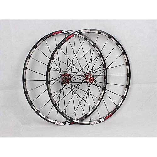 Roues VTT : AISHANG Paire de Roues de vélo de Montagne, 26 / 27, 5 Pouces de vélo Orne Roue arrière Jante en Alliage d'aluminium Paire de Roues VTT Frein à Disque à Double paroi Palin Camp 8 9 10 Vitesses 24 tro