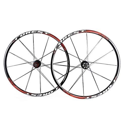 Roues VTT : AISHANG VTT VTT Roue Avant 2 arrière 5 roulement scellé moyeu Disque Roues Roues 26 27, 5 Pouces Rayons Plats