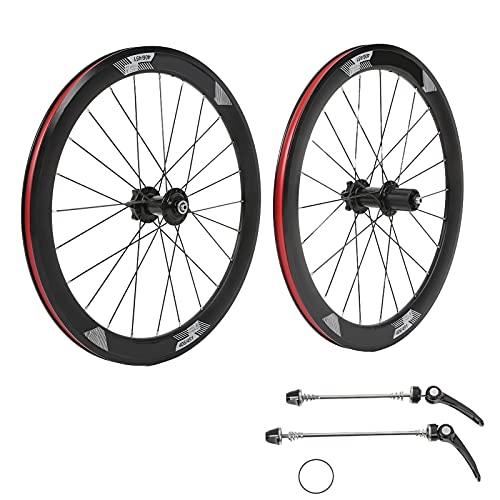 Roues VTT : Alomejor Roues de Vélo VTT Roues de Moyeu de Vélo de Montagne 24H Roues de Vélo de Frein à Disque en Alliage D'aluminium 20 Pouces pour 8-11 Vitesses