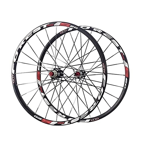 Roues VTT : BYCDD Roues de vélo de Montagne, libération Rapide Roues de vélo à vélos, FIT 7-11 Vitesse Cassette Vélo Wheelclette, Black_S60 26 inch