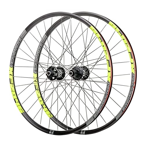 Roues VTT : BYCDD Roues de vélo de Montagne, Roues de vélo de Frein à Disque pour Une Cassette de 7 à 12 Vitesses, hub de Carbone Roues à vélo, libération Rapide, Black_26 inch