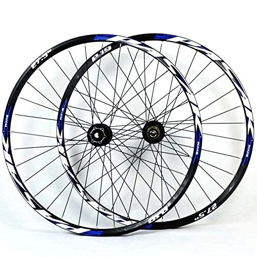 Roues VTT : Double paroi 26 27.5 29 Paire de Roues de vélo VTT à dégagement Rapide / essieu traversant Roue de vélo à Double Usage Ensemble Avant arrière Frein à Disque 7 8 9 10 11s Moyeu