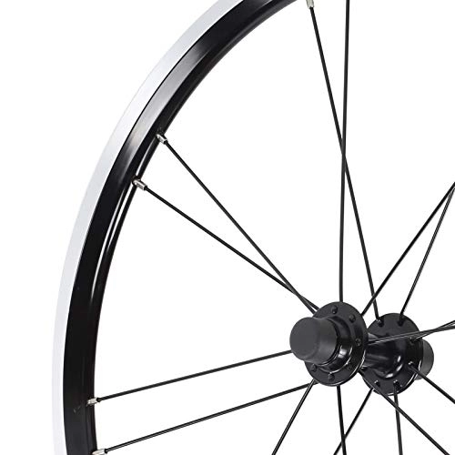 Roues VTT : Ensemble de Roues Avant et Arrière de Vélo avec Dégagement Rapide, Roue de Moyeu de Vélo de Montagne en Alliage D'aluminium, Paire de Roues de Frein en V Pliable