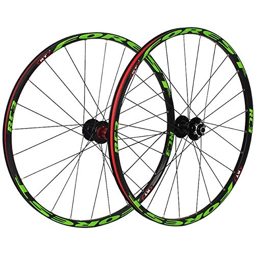 Roues VTT : HYLK 26paire de Roues VTT 27, 5pouces Jante VTT Ultra légère à doubleparoi 5 roulements 120 Anneau Frein à Disque à dégagement Rapide Jeu de Roues de vélo (C 27, 5pouces)