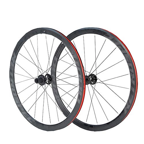 Roues VTT : LI-Q Paire De Roues Vlo Route 700C Jante en Alliage D'aluminium Roulement Scell 30Mm Roues De Vlo V-Brake 8 9 10 11 Vitesses