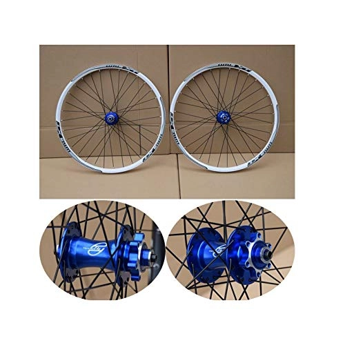 Roues VTT : LJP Paire Roues VTT Roue en Alliage d'aluminium Frein à Disque 32H 11 Vitesses 4 roulements Roues vélo Partie VTT 26 27, 5 29 Pouces (Color : F, Size : 26inch)