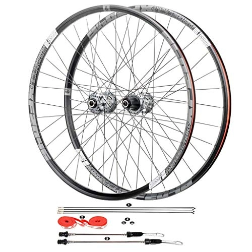 Roues VTT : LLLKKK Roue de vélo 66 cm 29 cm, double paroi en alliage d'aluminium, frein à disque à dégagement rapide, roulements à billes scellés pour VTT 8 / 9 / 10 / 11 vitesses