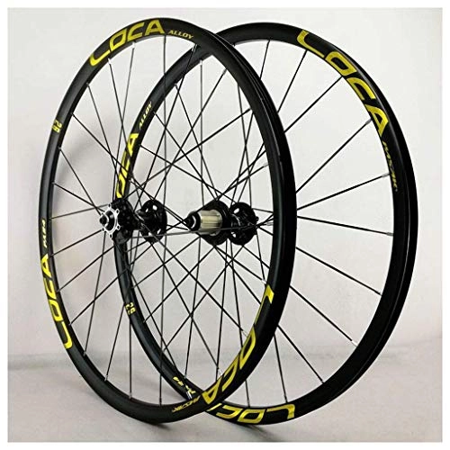 Roues VTT : LLLKKK Roue de vélo VTT de 66 cm - 27, 5 Er - Double paroi - Frein à disque à libération rapide - 32 trous - 8, 9, 10, 11 vitesses - Compatible avec cassette