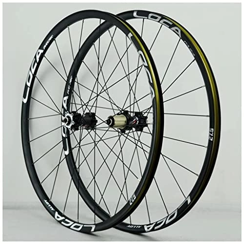 Roues VTT : lzdasczz Paire de Roues de vélo de Montagne 26 Pouces en Alliage d'aluminium à Double paroi 27.5 29 ER Roues de vélo de Route roulement scellé pour 7 / 8 / 9 / 10 / 11 Vitesse 24 Trous