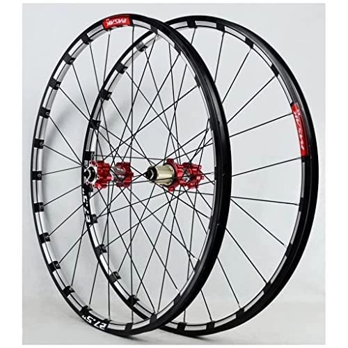 Roues VTT : lzdasczz Roues de vélo de Montagne 26 Pouces 27.529er, Paire de Roues à Jante Hybride / VTT à Double paroi en Alliage d'aluminium 24 Trous pour Disque 7 8 9 10 11 Vitesses