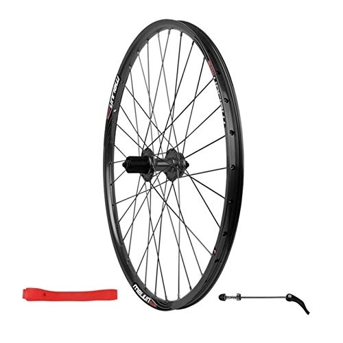 Roues VTT : Mise à niveau de la jante de vélo 26 pouces roue arrière de vélo de montagne, jante de VTT à double paroi à dégagement rapide V-Brake hybride / vélo de montagne 32 trous disque 7 8 9 10 vitesses essieux