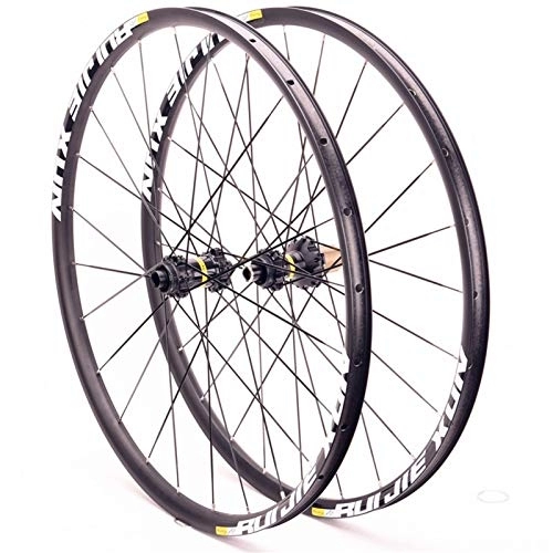 Roues VTT : OPARIA 26 / 27, 5 / 29 Pouces Vélo Montagne Paire De Roues Frein À Disque Libération Rapide VTT Roues Verrouillage Central 24 Trous (Color : 12 Speed Micro Spline, Size : 27.5inch)