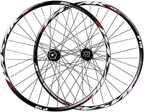 Roues VTT : Paire de Roues 26 / 27, 5 / 29 Pouces Roue de vélo, Jante VTT à Double paroi Freins à Disque en Alliage d'aluminium 9 mm à dégagement Rapide Roue de vélo de Montagne Roue de Route