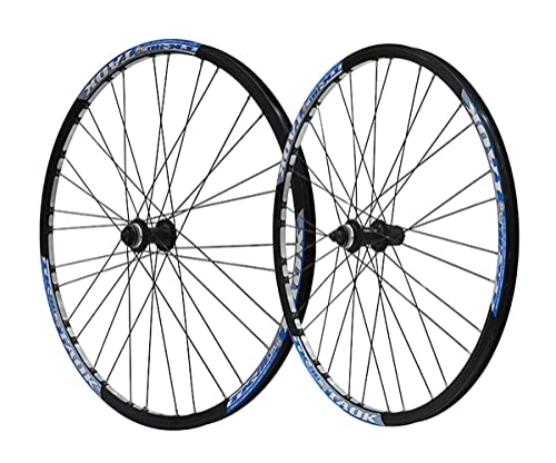 Roues VTT : Paire de roues de vélo de montagne 27, 5 pouces Jante VTT Roues de vélo Centerlock Roues de frein à disque Moyeu à dégagement rapide 32H pour accessoire de vélo cassette 7 / 8 / 9 / 10 vitesses 2160g (