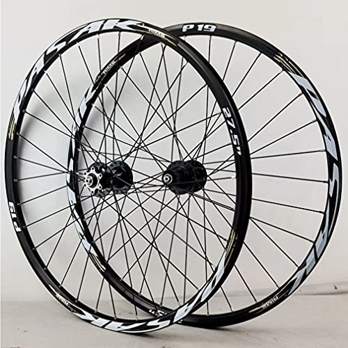 Roues VTT : Paire de Roues de vélo de Montagne Frein à Disque Roues de vélo à dégagement Rapide 26 / 27, 5 / 29 Pouces Jante VTT Moyeu 32H pour Cassette 7 / 8 / 9 / 10 / 11 / 12 Vitesse 2050g (Color : Gold, Size : 26inch)