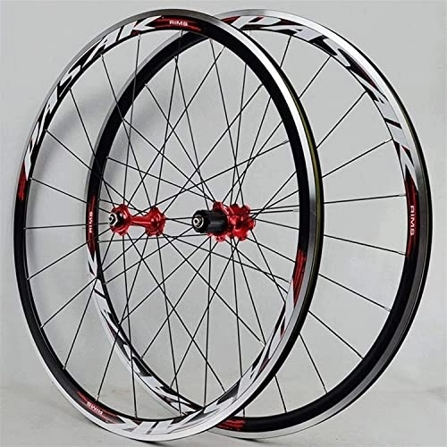 Roues VTT : Paire de roues de vélo de montagne, roues avant et arrière, paire de roues de vélo de route 700C, frein sur jante en alliage à double paroi de 30 mm Moyeu de roulement scellé Frein sur jante C / V Roue