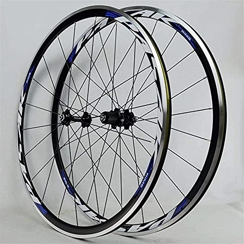 Roues VTT : Paire de roues de vélo de montagne, roues avant et arrière, paire de roues de vélo de route 700C, jante en alliage à double paroi 30 mm frein de roue avant / arrière moyeu à roulement scellé frein de j