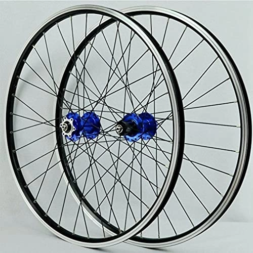 Roues VTT : Paire de roues de vélo VTT 26" 27, 5" 29" Roues de vélo de montagne Jante en alliage double couche Roue avant et arrière 2200g QR 32 trous 6 boulons Moyeu de frein à disque pour cassette 7-12 vitesses