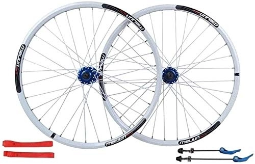 Roues VTT : Paire Roues Vélo Paire De Roues De Vélo Roues à vélo 26 pouces, alliage d'aluminium à double paroi des roues de vélo de bicyclettes de disque VTT Vélo de montagne Vélo à vélo rapide Valve américaine 7