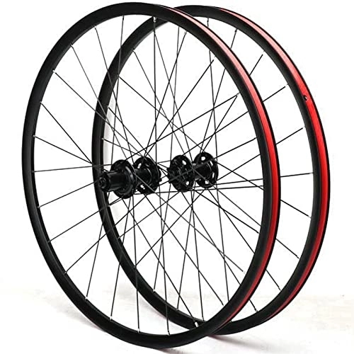 Roues VTT : Puozult Jeu Roues Montagne 27.5 Pouces Paire Roues Vélo Frein À Disque 4 Pelin 11 Vitesses 1600g Roues Vélo Alliage D'aluminium Jante Alliage D'aluminium À Double Couche