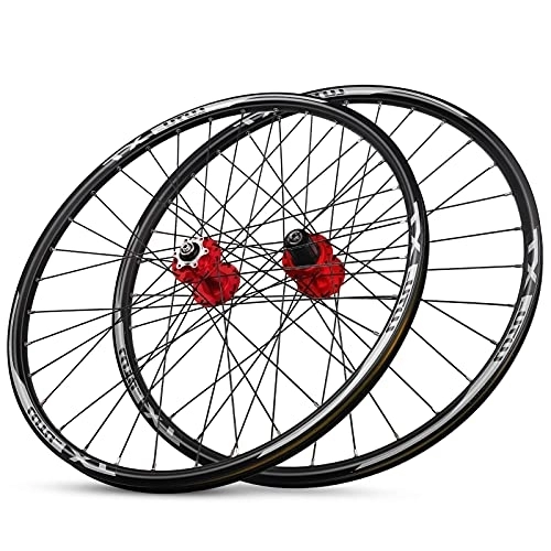 Roues VTT : QERFSD Vélo De 29 Pouces Vélo De Montagne Jaquette Alliage Aluminium Double Mural Vélo Vélo Frein À Disque Vélo 36 Trou Libération Rapide Pneus À Vélo Roues De Vélo