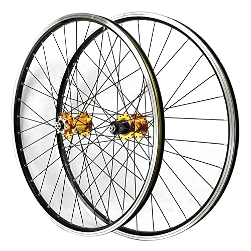 Roues VTT : QHYRZE 26" 27.5" 29" VTT Paire De Roues Montagne De Vélo De Roues V Frein Jantes Frein À Disque Dégagement Rapide Moyeu 32 Trous 7 8 9 10 11 12 Vitesses Cassette 2200g (Size : 29'')