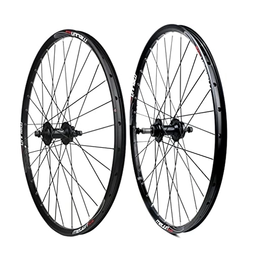 Roues VTT : QHYRZE VTT Paire De Roues Bicyclette 26 / 20 Pouces 406 BMX Jante Frein À Disque / V Vélo Roues 32Trous Arbre Plein Moyeu pour 7 / 8 / 9 / 10 Visser Roue Libre 2141g (Size : 26in, Type : Disc Brake)