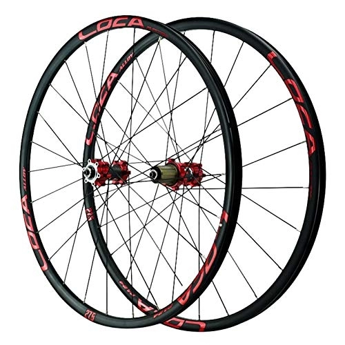 Roues VTT : Roues de Cyclisme VTT 26, Jante de vélo de Montagne à Double paroi 27, 5 / 29 Pouces, moyeu de vélo de Course 700C, Paire de Roues de Route