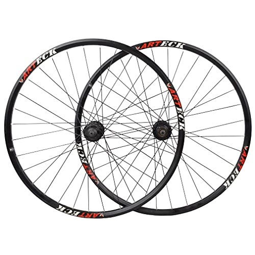 Roues VTT : RUJIXU Jante de vélo 27.5 / 29inch MTB Wheelset Double Paroi Jante Libération Rapide VTT Vélo de Montagne Disque Frein 7 8 9 10 Vitesse Cassette Accessoire de vélo 2347g (Size : Disc Brake 27.5in)