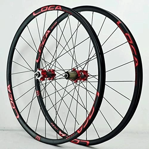 Roues VTT : UPVPTK 26 / 7.5 / 29 Pouce Vélo Wheelset, Frein à Disque 24H VTT VTT de la Montagne Double Mural QR HUB Cassette BLABLE 8-12 Roulement scellé Vitesse Wheels (Color : F, Size : 26inch)