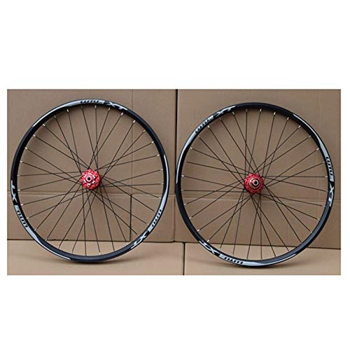 Roues VTT : WANGT Paire De Roues De Vélo VTT, 26 27.5 29 Pouces Double Paroi en Alliage D'aluminium Jante De Vélo Frein À Disque À Dégagement Rapide 32 Trous 2280G, A, 29