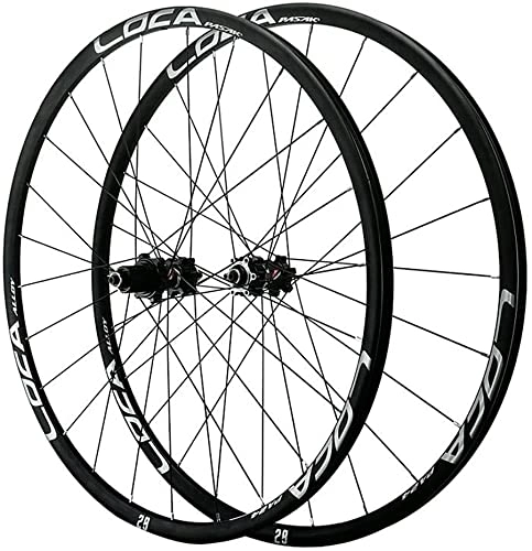 Roues VTT : Wheelset 26 / 7.5 / 29"Vélo de Montagne, Roues arrière Avant de vélos QR Freins à Disque Micro-Spline à 12 Vitesses Volant for 1.25-2.5Intire Road Wheel (Color : Silver, Size : 27.5")