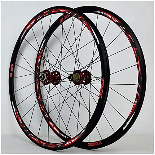 Roues VTT : XCZZYC Paire de Roues de vélo de Course VTT 29 Pouces, Alliage d'aluminium Frein à v / Frein à Disque 700C Paire de Roues de vélo de Route moyeu à dégagement Rapide 11 Vitesses