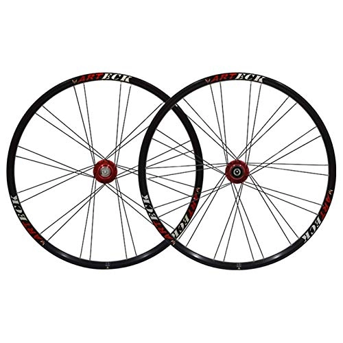 Roues VTT : XCZZYC Roues de Cyclisme Roue de vélo 26"Ensemble de Roues de vélo VTT Pneus de Jante en Alliage à Double paroi 1.5-2.1" Frein à Disque 7-11 Vitesses Roulements scellés Moyeu à dégagement Rapide 4