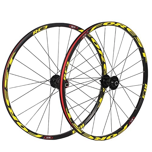 Roues VTT : XHEEB 26 / 27, 5 Pouces VTT Roues Vélo Jantes VéLo Paire Roues, Avant 2 ArrièRe 5 Roulements / LibéRation Rapide / Jeu Roues Frein à Disque / Volant 7-8-9-10-11 Vitesses sont Pris en Charge