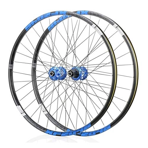 Roues VTT : XYSQWZ Paire De Roues De Vélo De Montagne 26 Pouces 27.5 Double Paroi À Dégagement Rapide 29er Hybride / VTT Vélo Jante Moyeu Frein À Disque Roues 11 Vitesses