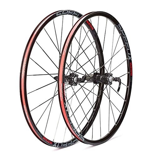 Roues VTT : XYSQWZ Paire De Roues De Vélo VTT 26 Pouces Jante VTT À Double Paroi Moyeu De Vélo De Montagne Hybride / Montagne À Dégagement Rapide 24 Trous 8 / 9 / 10 Vitesses