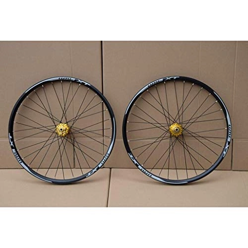 Roues VTT : ZHTY Paire de Roues de vélo VTT 26 27, 5 29 en Roue de vélo de Montagne Jante en Alliage à Double Couche Roulement scellé 7-11 Vitesse Cassette Moyeu Frein à Disque 1100g QR