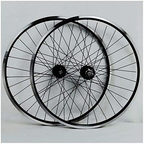 Roues VTT : ZHTY Paire de Roues VTT 26 Pouces, Double paroi en Alliage d'aluminium Disque / V-Brake Roues de vélo de vélo Jante 32 Trous 7 / 8 / 9 / 10 Cassette Vélo Roues Avant et arrière