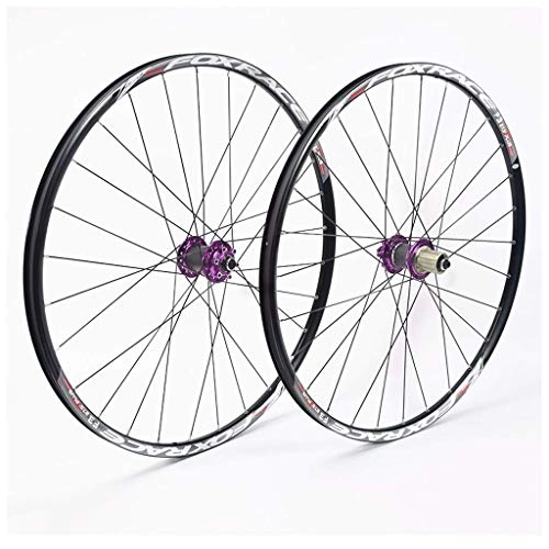 Roues VTT : ZLYY 26" 27, 5" VTT Vlo Jeu de Roues Avant Arrire Frein Disque Jantes Roulements Scells Moyeu F3, A, 27.5INCH