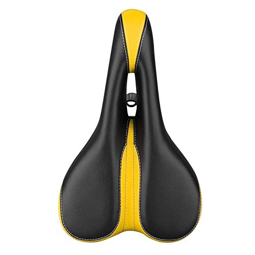 Sièges VTT : Bicycle seat comfortable saddle riding dead fly high rebound seat cushion(Black, White)