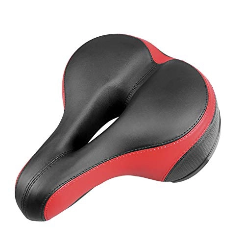 Sièges VTT : BXGSHOSF VTT vélo Coussin Doux épais Large Large vélo de Route Selle vélo siège Coussin + arrière vélo lumière vélo Accessoires