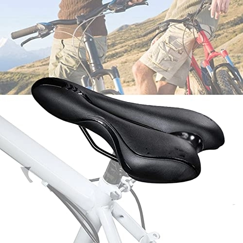 Sièges VTT : Coussin de selle de vélo de montagne - Imperméable - Doux et respirant - Soulagement central pour vélo de route, VTT et vélo pliable