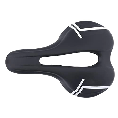 Sièges VTT : Cuque Tapis de selle de VTT concave, pantalon de cyclisme inclinable, ergonomique, confortable, charge maximale de 100 kg (noir et blanc)