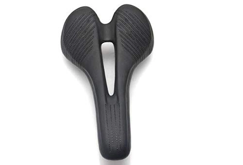 Sièges VTT : De Haute qualité 1158 Route en Fibre de Carbone VTT Selle Utilisation 3k T700 Matériel Carbone Tapis Super Light en Cuir Coussins du vélo Seat Achevée (Color : Black)